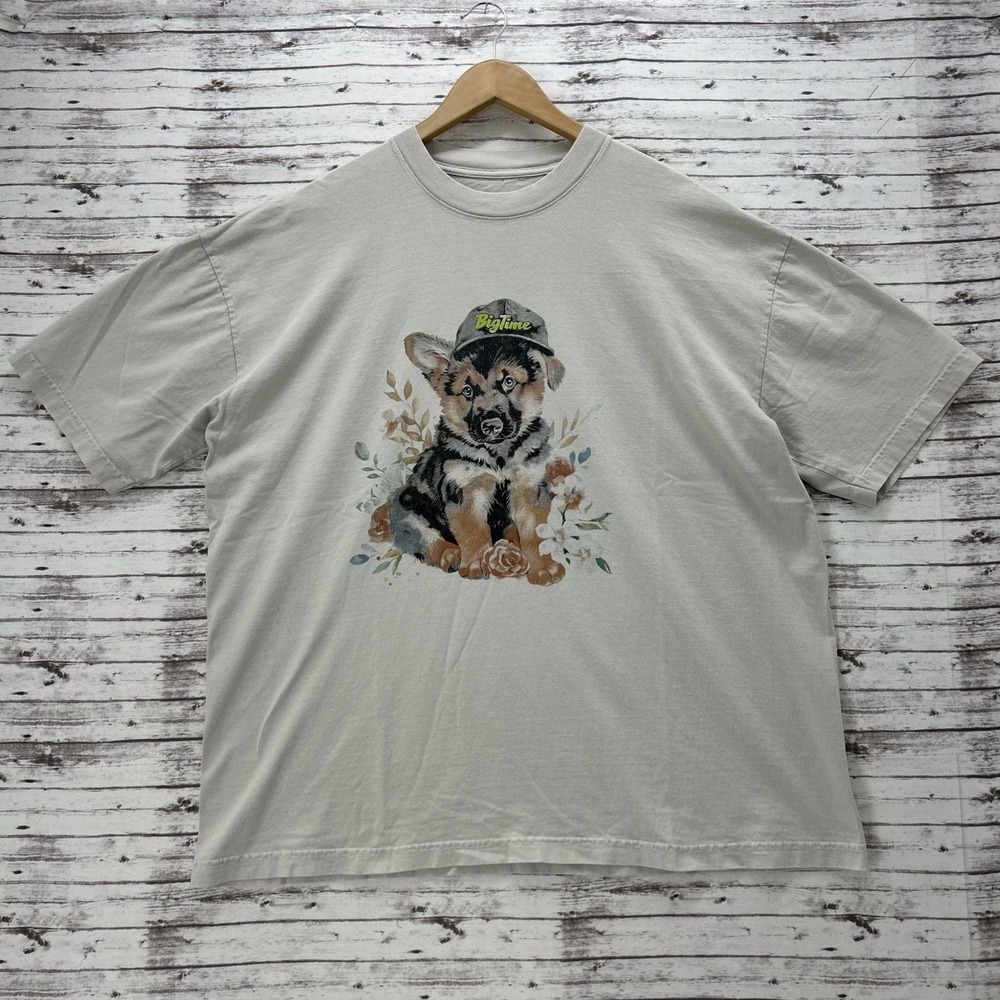 Big Time Chewie XL T-Shirt Men's Adult Short Sleeve Beige USA Made Cotton